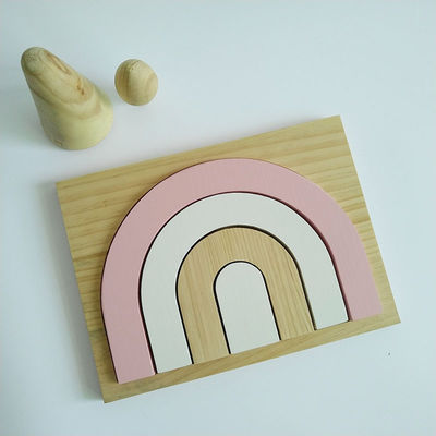 25.5CM 3D Game Puzzle Blocks For Toddlers Baby Wooden Block Set