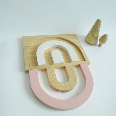 25.5CM 3D Game Puzzle Blocks For Toddlers Baby Wooden Block Set