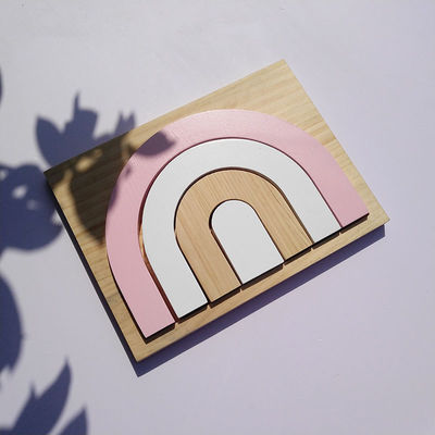 25.5CM 3D Game Puzzle Blocks For Toddlers Baby Wooden Block Set