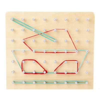 Tie Nail 16.5cm Wooden Learning Toys Montessori Teaching Aid
