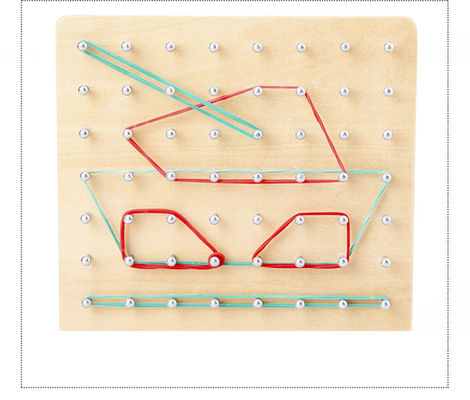 Tie Nail 16.5cm Wooden Learning Toys Montessori Teaching Aid
