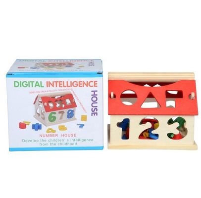 Sorting Math 12.5cm Geometric Wooden Blocks Stacking Educational