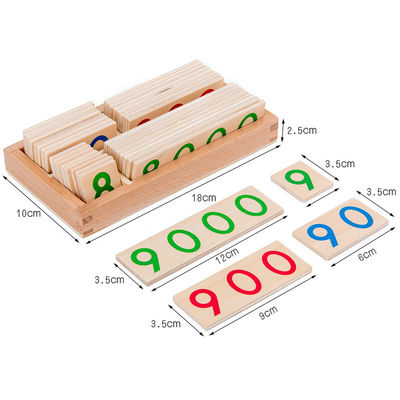 Montessori 6.5cm Wooden Matching Puzzle Numbers Card