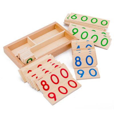 Montessori 6.5cm Wooden Matching Puzzle Numbers Card