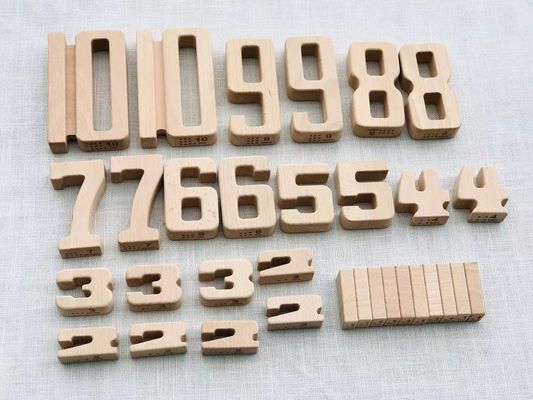 Educational Wooden Alphabet And Number Blocks Math Digital Toys ISO9001