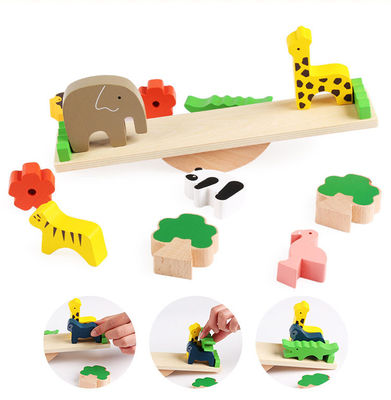 16CM Cute Educational Wooden Blocks Toys Wooden Building Blocks Set