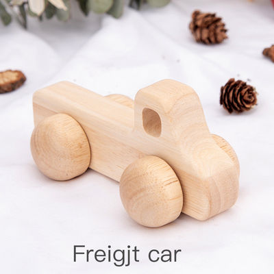 Beech Unisex ISO9001 Wooden Car Toy Police Montessori