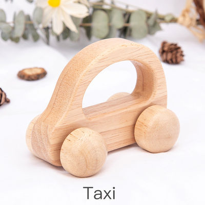 Beech Unisex ISO9001 Wooden Car Toy Police Montessori