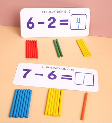 Nontoxic 15cm Montessori Counting Board Wooden Multiplication Board