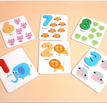 Nontoxic 15cm Montessori Counting Board Wooden Multiplication Board
