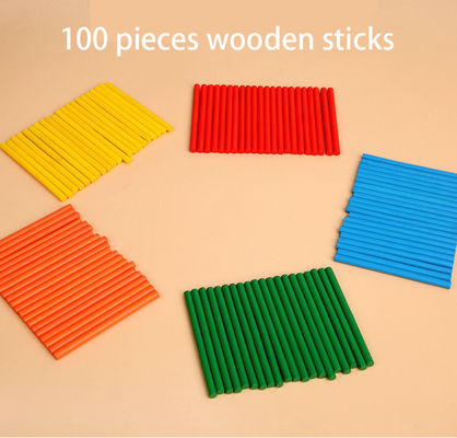 Nontoxic 15cm Montessori Counting Board Wooden Multiplication Board