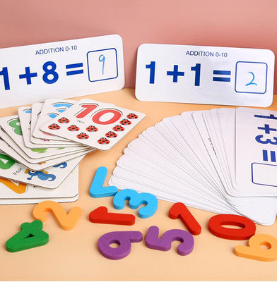 Nontoxic 15cm Montessori Counting Board Wooden Multiplication Board
