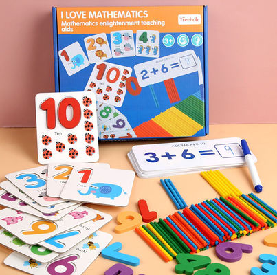 Nontoxic 15cm Montessori Counting Board Wooden Multiplication Board