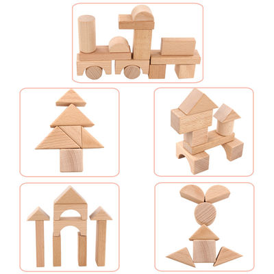 Large 22PCS Jumbo Wooden Building Blocks Classic Castle 17.5cm