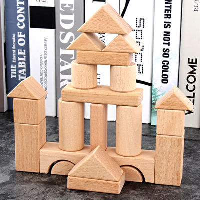 Large 22PCS Jumbo Wooden Building Blocks Classic Castle 17.5cm