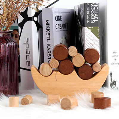 Montessori Moon Small Wooden Building Blocks Target Beech Balance