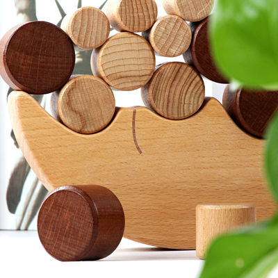 Montessori Moon Small Wooden Building Blocks Target Beech Balance