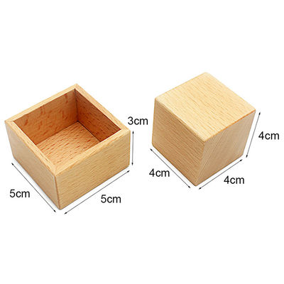 Handbell  6 Inch Wooden Teethers Safe Tambor Beech Wood Teether