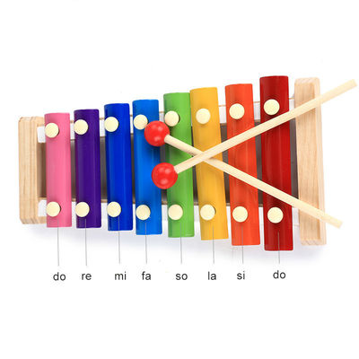 Unisex Toddler Wooden Musical Toys Baby Wooden Xylophone