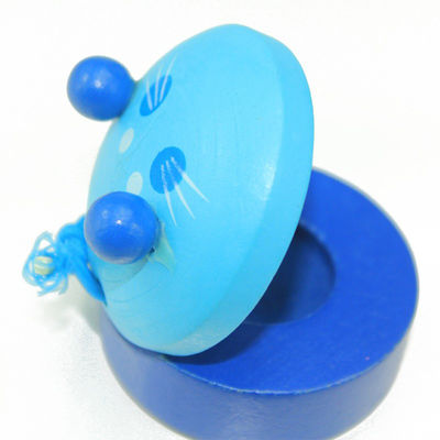 Castanets 2.5cm Wooden Clapper Toy Handle Musical Instruments