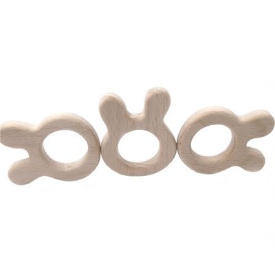 Beech DIY Personalised Baby Teether Silicone Wooden Necklace Bracelet