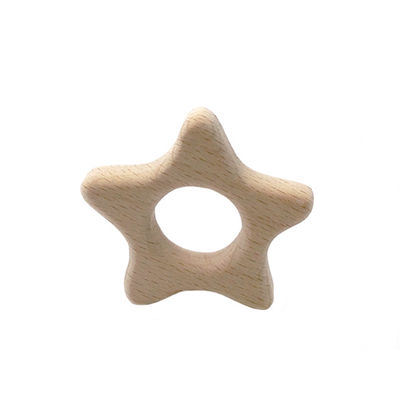 Beech 2cm Wooden Teething Toy Rabbit 4cm Personalised Wooden Teether