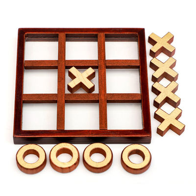 Entertainment 91mm Antique Wooden Chess Set And Board Parent Child Interactive