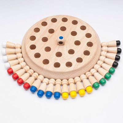 1.6in Wooden Toys Memory Chess Block 4cm Wooden Memory Matchstick Chess
