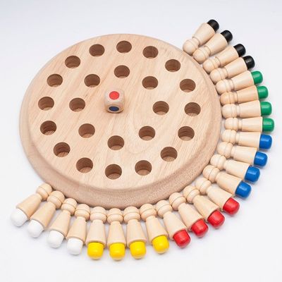 1.6in Wooden Toys Memory Chess Block 4cm Wooden Memory Matchstick Chess