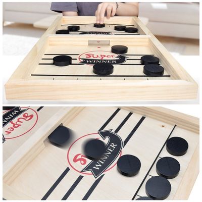 Puck Unisex Wooden Chess Pieces Ages 4 Wooden Sling Hockey