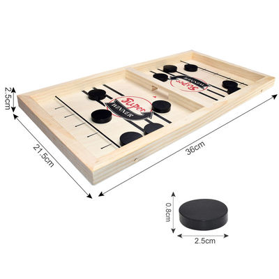 Puck Unisex Wooden Chess Pieces Ages 4 Wooden Sling Hockey