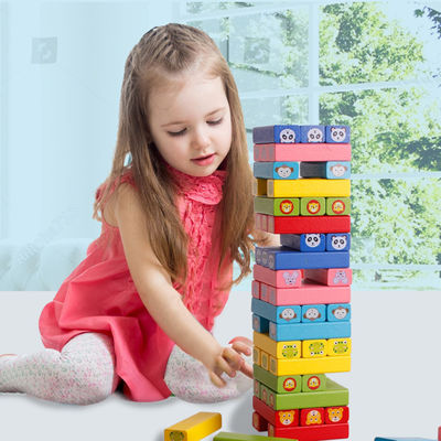 Tower 12.5cm Automatic Domino Train Domino Wooden Blocks