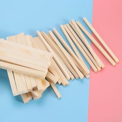 Counting 30Pcs Unfinished Wood Crafts Square Wooden Rods
