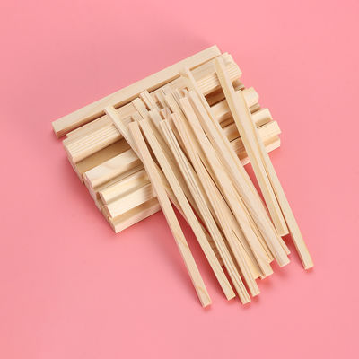 Counting 30Pcs Unfinished Wood Crafts Square Wooden Rods