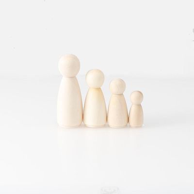 Craft 100Pcs Wooden Peg Dolls Blank  ISO9001 Painting