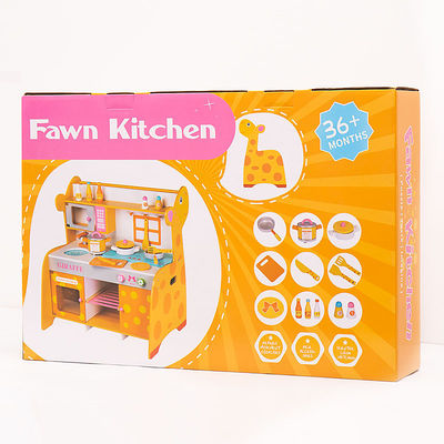 Family 66cm Wooden Miniature Kitchen Set Wooden Toy Kitchen Accessories