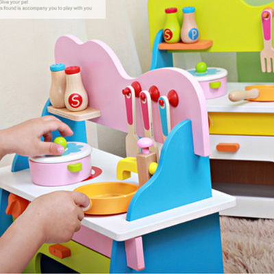 Cooking 3cm Cosplay Wooden Miniature Kitchen Set Mini Wooden Kitchen Toy