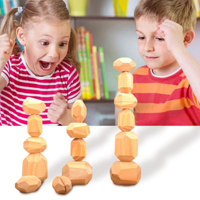 5cm 36pcs Digital Wooden Blocks Toys Baby Geometric Stacking Blocks