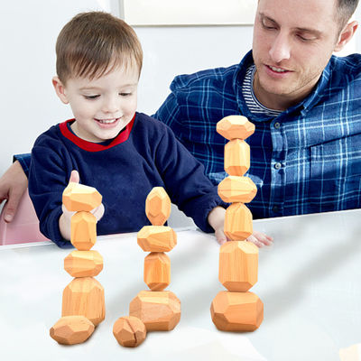 5cm 36pcs Digital Wooden Blocks Toys Baby Geometric Stacking Blocks