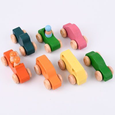 Baby 15cm Bridge Wooden Building Blocks Toy Nesting Rainbow Block Set