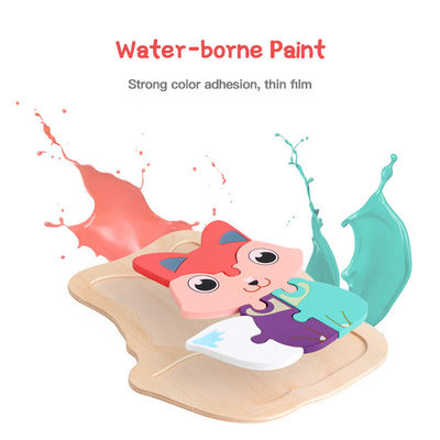 Macaron 3D Wooden Block Puzzle Toys Wooden Animal Blocks