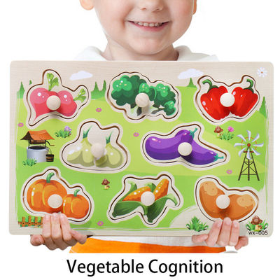 15cm Traffic 3d Wooden Block Puzzle Toys Montessori Block Set