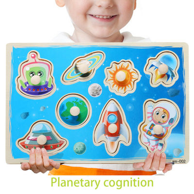 15cm Traffic 3d Wooden Block Puzzle Toys Montessori Block Set