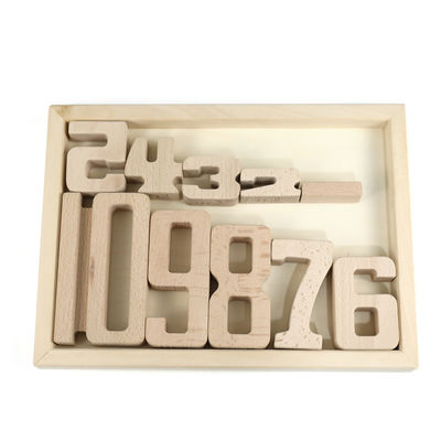Jenga Games Wooden Building Blocks Toy Number Montessori