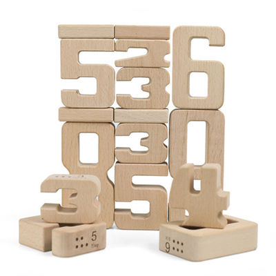 Jenga Games Wooden Building Blocks Toy Number Montessori