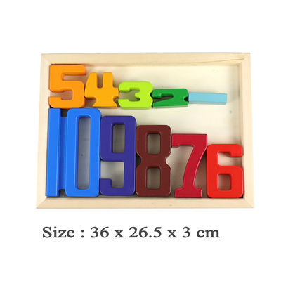 Jenga Games Wooden Building Blocks Toy Number Montessori