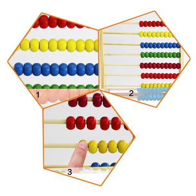 Calculate 26Cm Wooden Math Toy Counting Beads Toy Abacus Educational