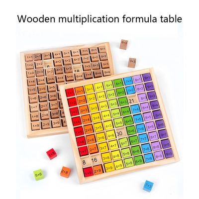 Montessori 0.59in 99 Number Wooden Math Toy Table Abacus Counting Toy