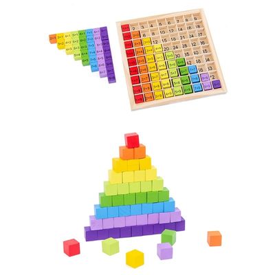 Montessori 0.59in 99 Number Wooden Math Toy Table Abacus Counting Toy
