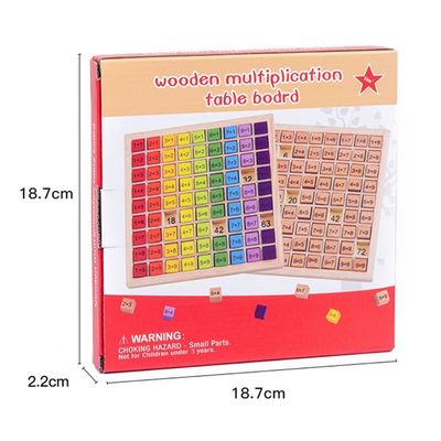 Montessori 0.59in 99 Number Wooden Math Toy Table Abacus Counting Toy